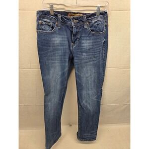 Seven7 Premium Denim Co Mens Straight Fit Jeans Blue Medium Wash W30‎ L30
